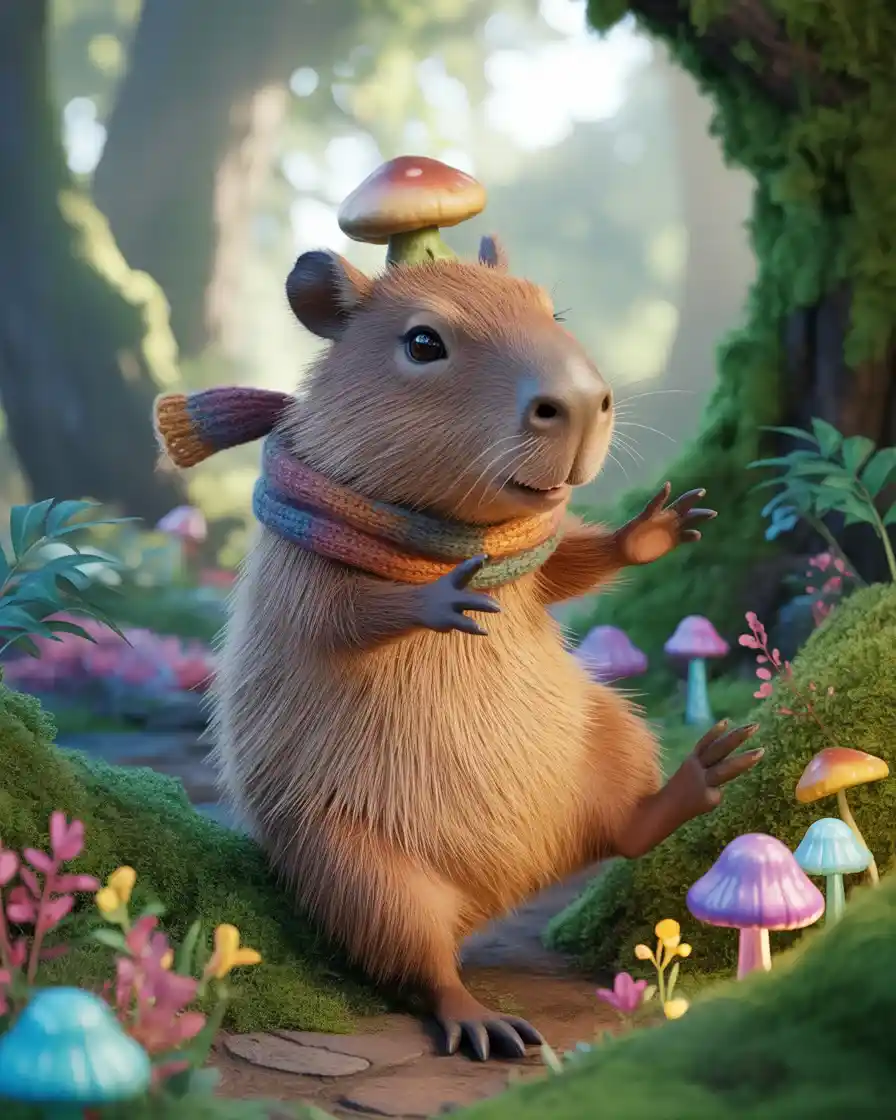 Capybara Coloring Printables