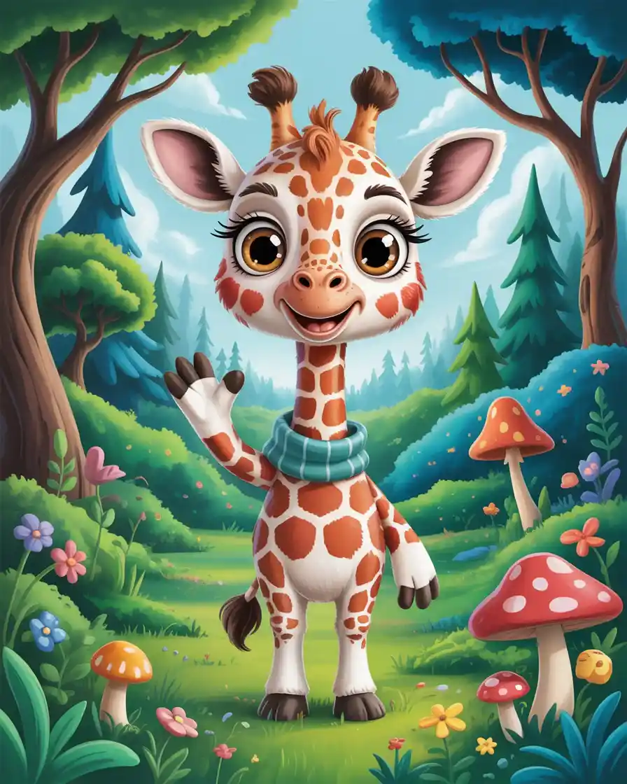 Giraffe Painting Pages