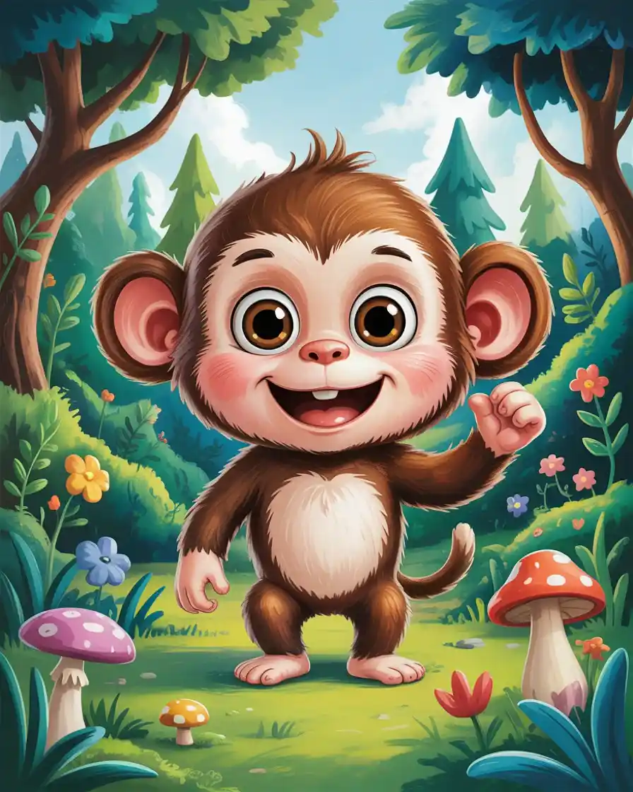 Monkey Coloring Pages