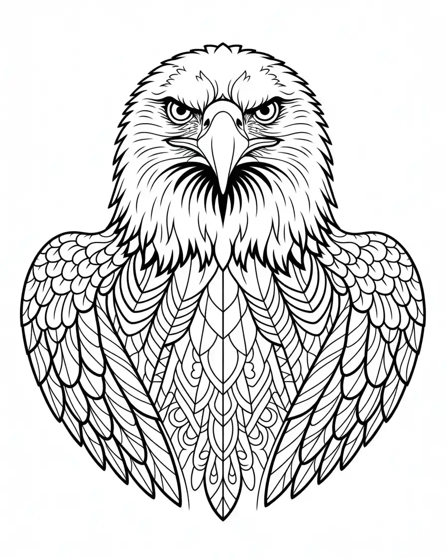 bald eagle coloring page 