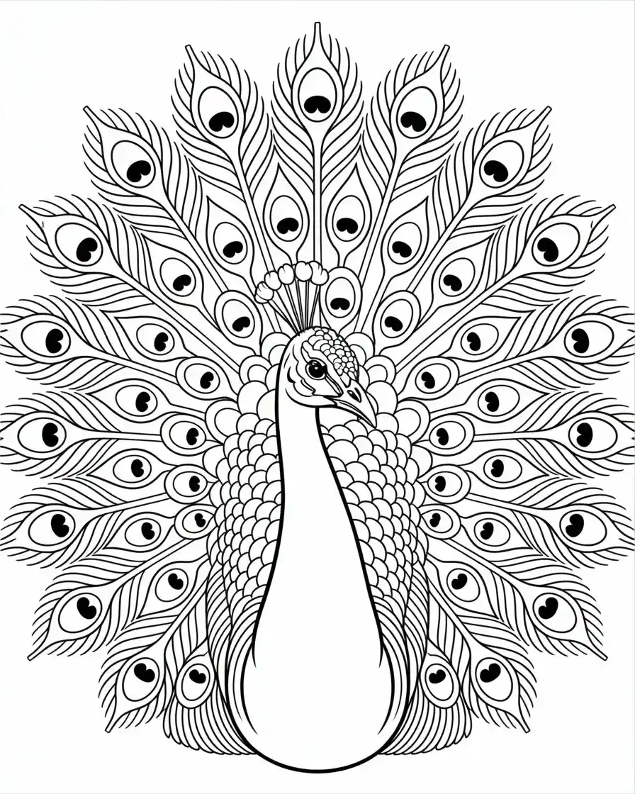 beautiful peacock feather art printable