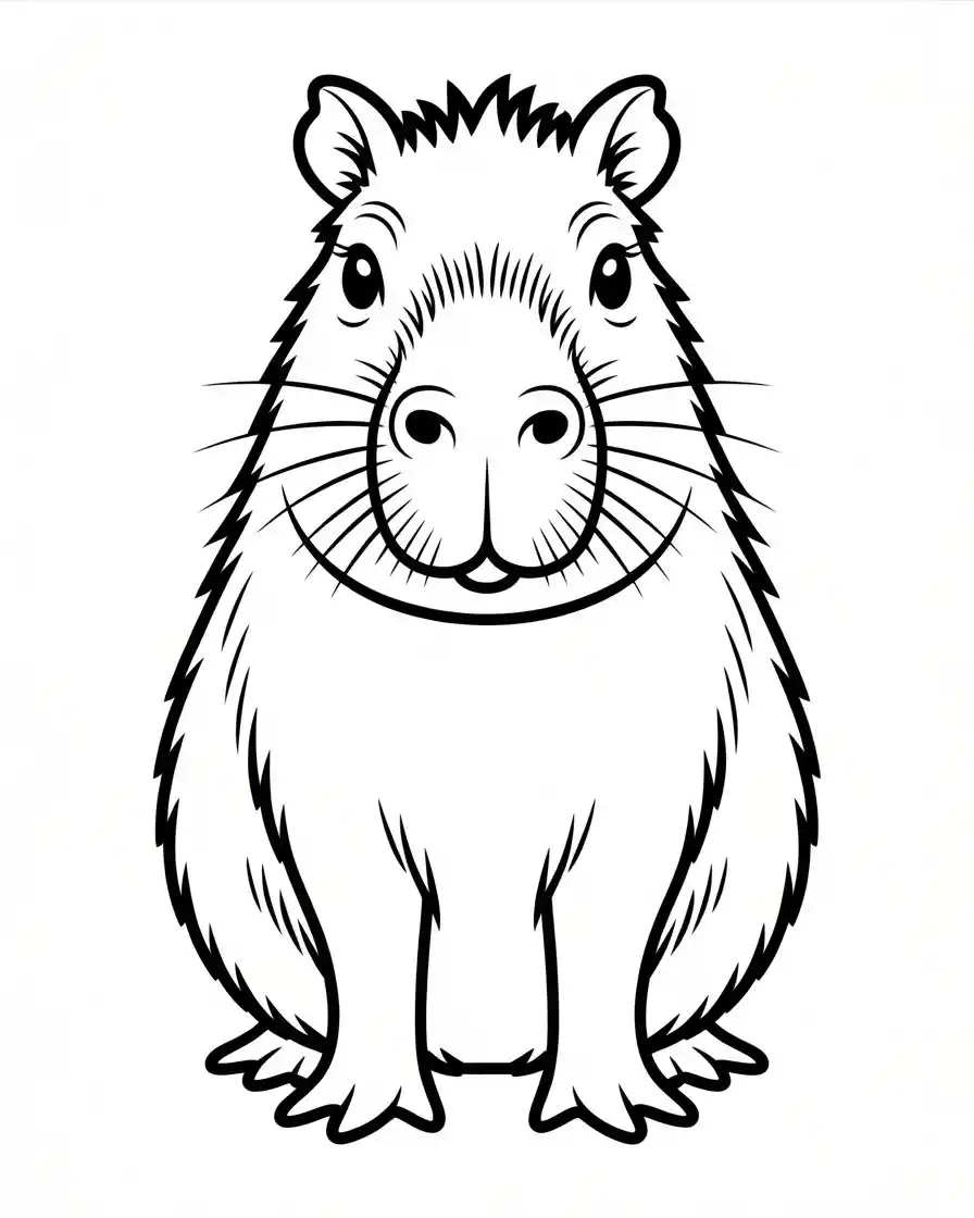 capybara coloring