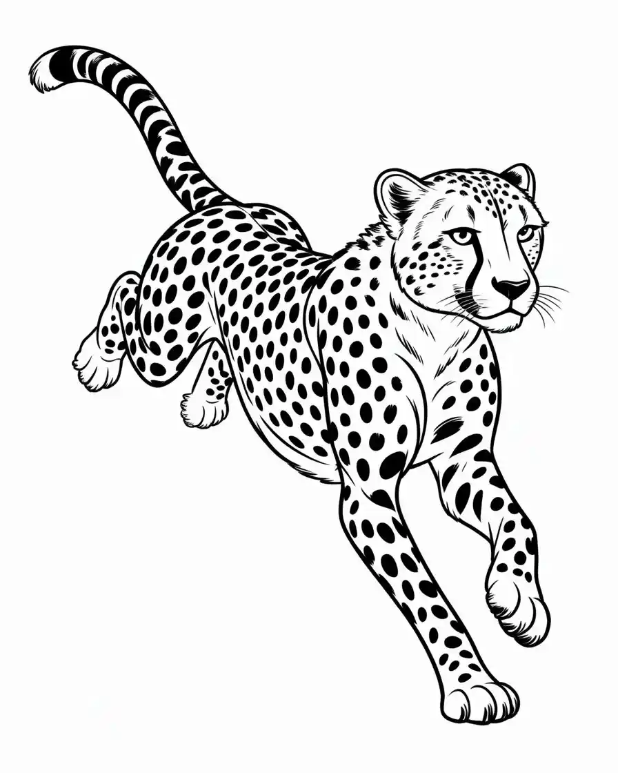 cheetah coloring pages