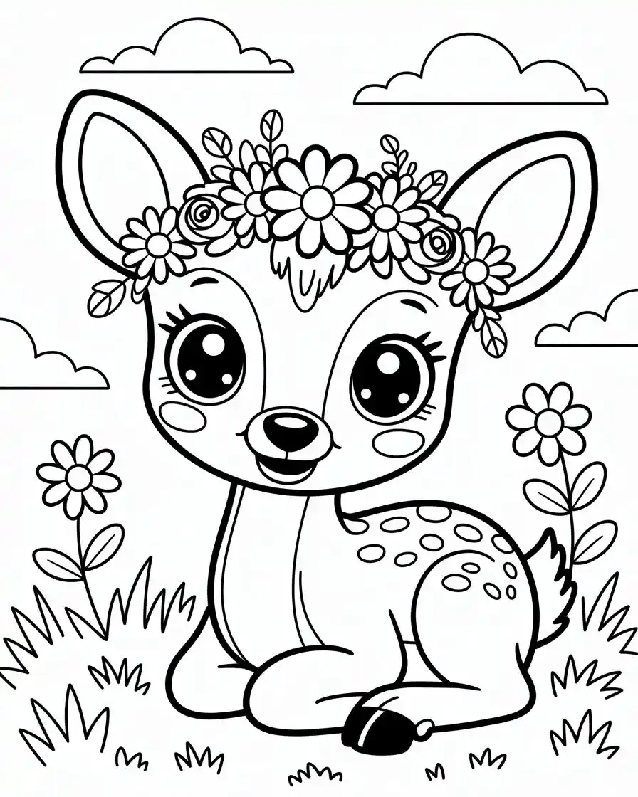Deer Coloring Pages Free Printable for Kids & Adults 2026