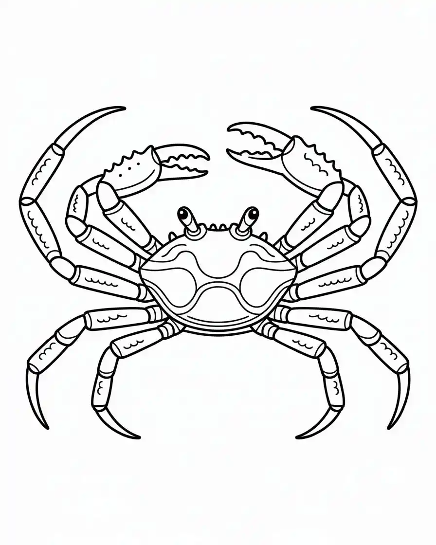 decorator crab coloring page
