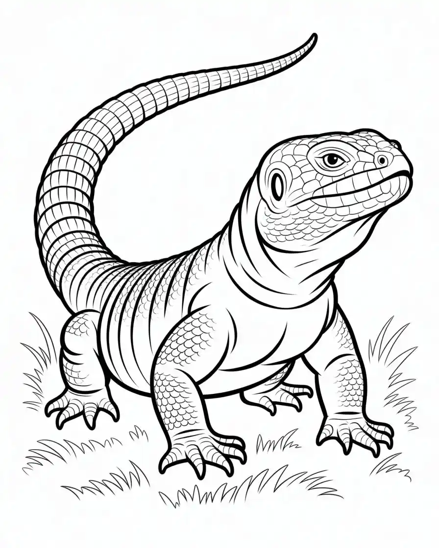 egyptian uroma styx lizard coloring page