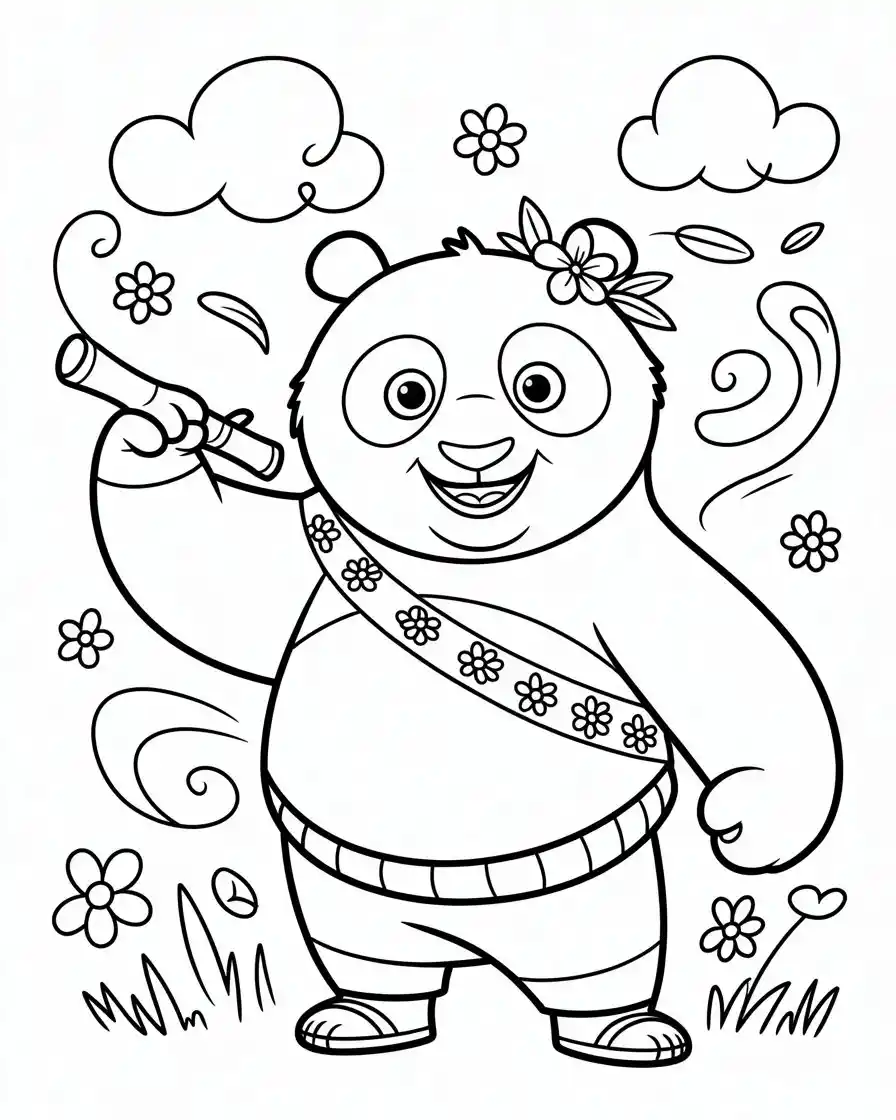 Panda coloring pages