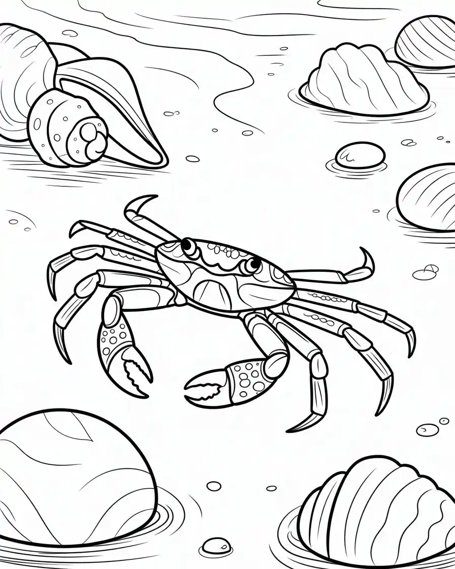 sally lightfoot crab coloring page