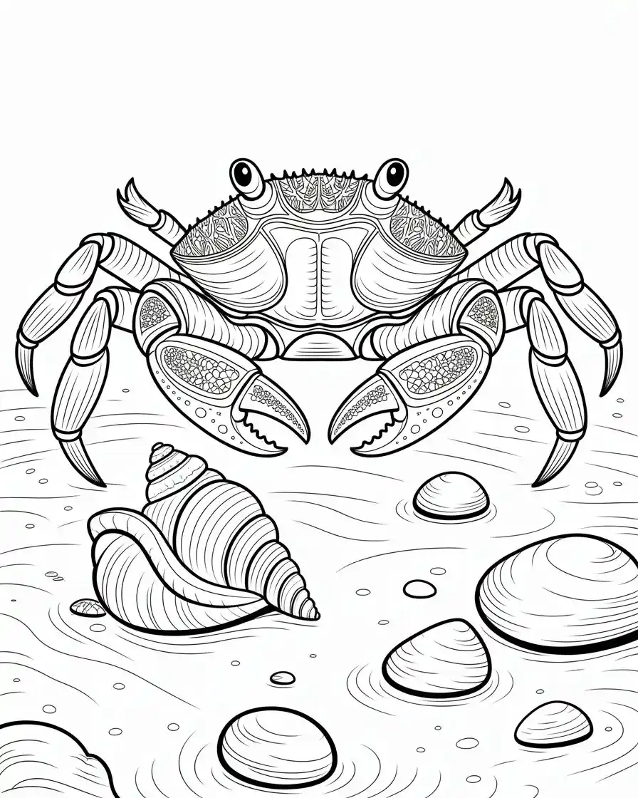 sally lightfoot crab coloring page