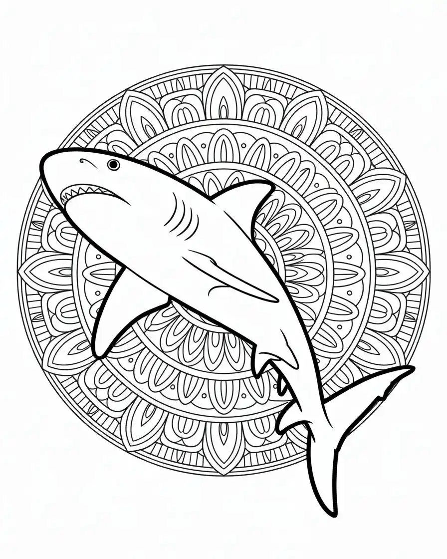 shark coloring pages