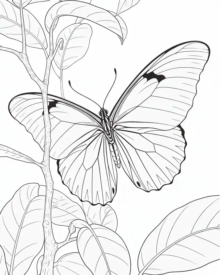 ulysses butterfly coloring page 1