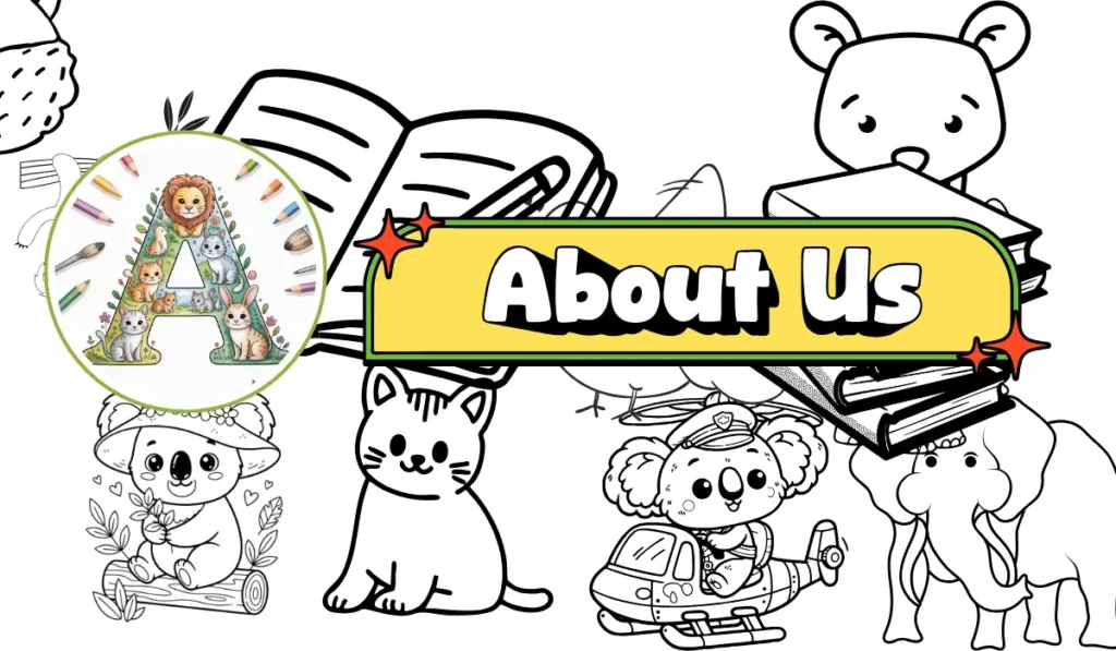 about us animal coloring pages