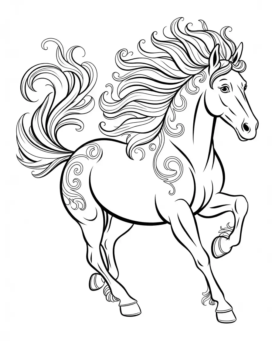 ornate horse