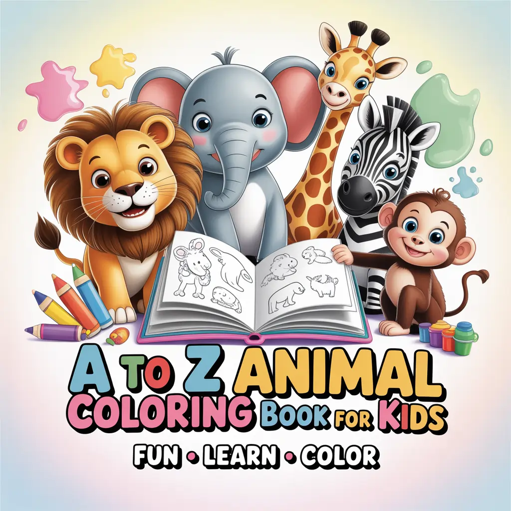 animal coloring page header