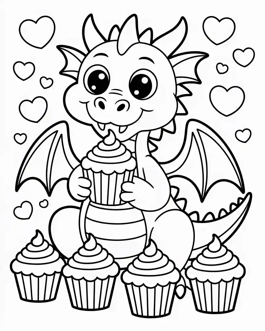 cupcake dragon