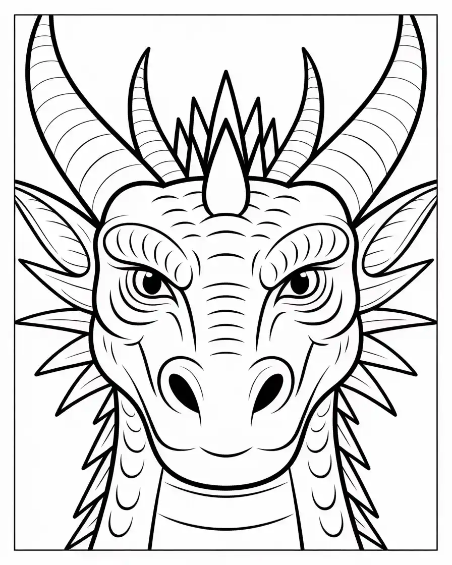 dragon face portrait