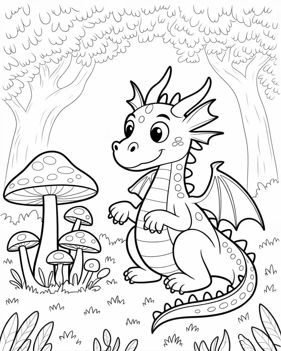 dragon coloring pages