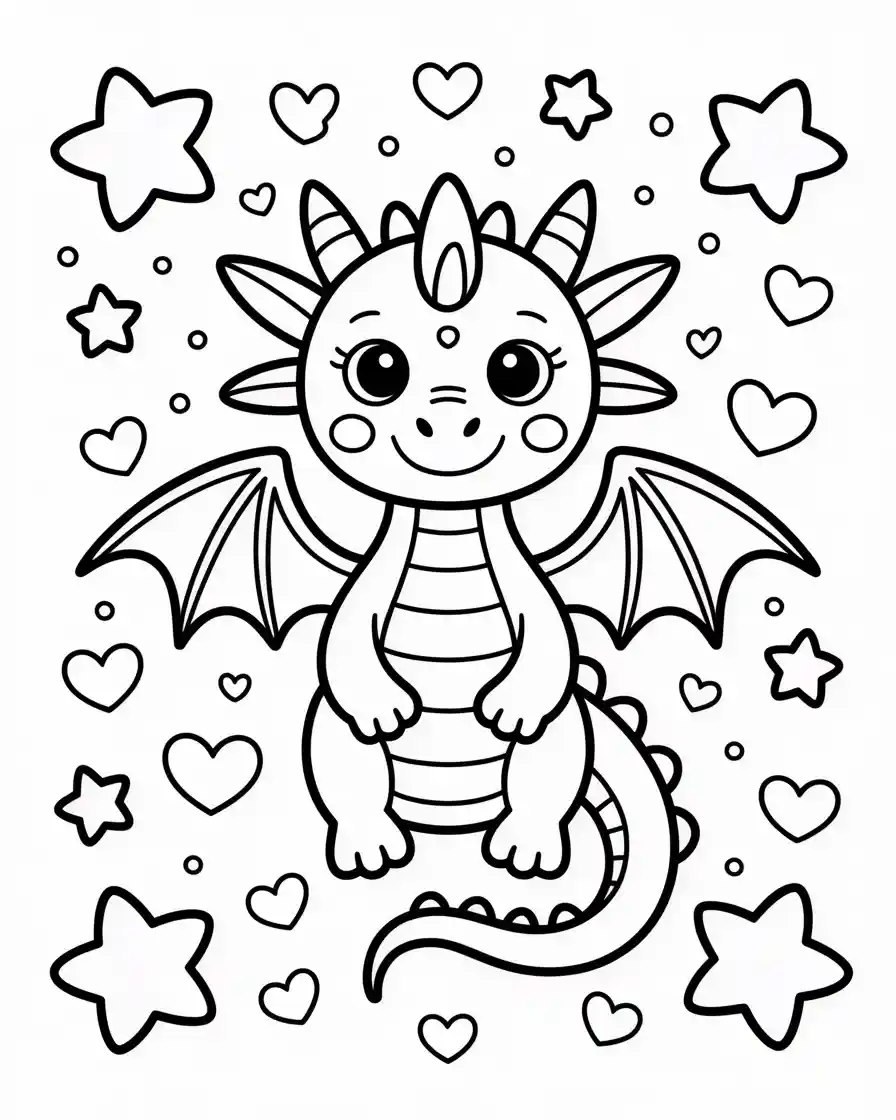 starry cute dragon