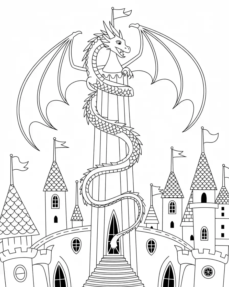 tower wrapped dragon