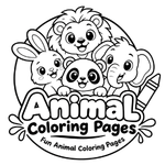 animal coloring pages logo